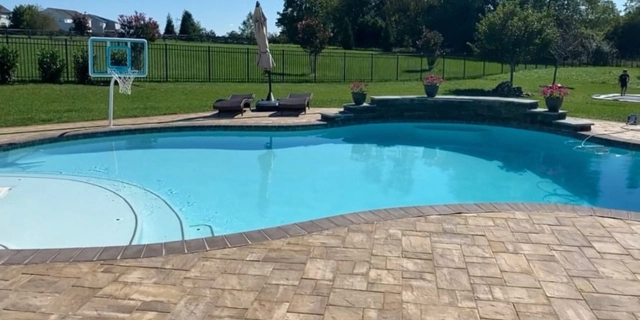 Pool Deck Installation at a home near Middleburg, VA.